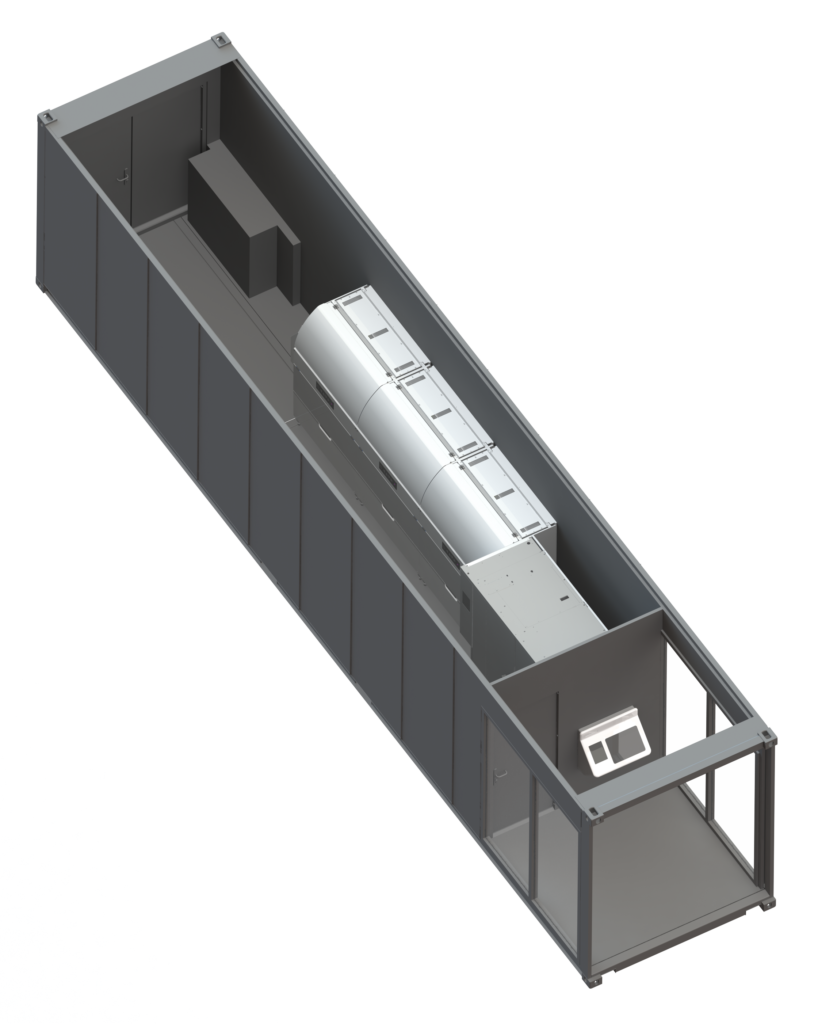 TOMRA kiosk met R2 emballage-automaat