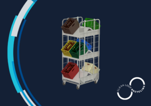 TOMRA verrijdbare krattenstellage