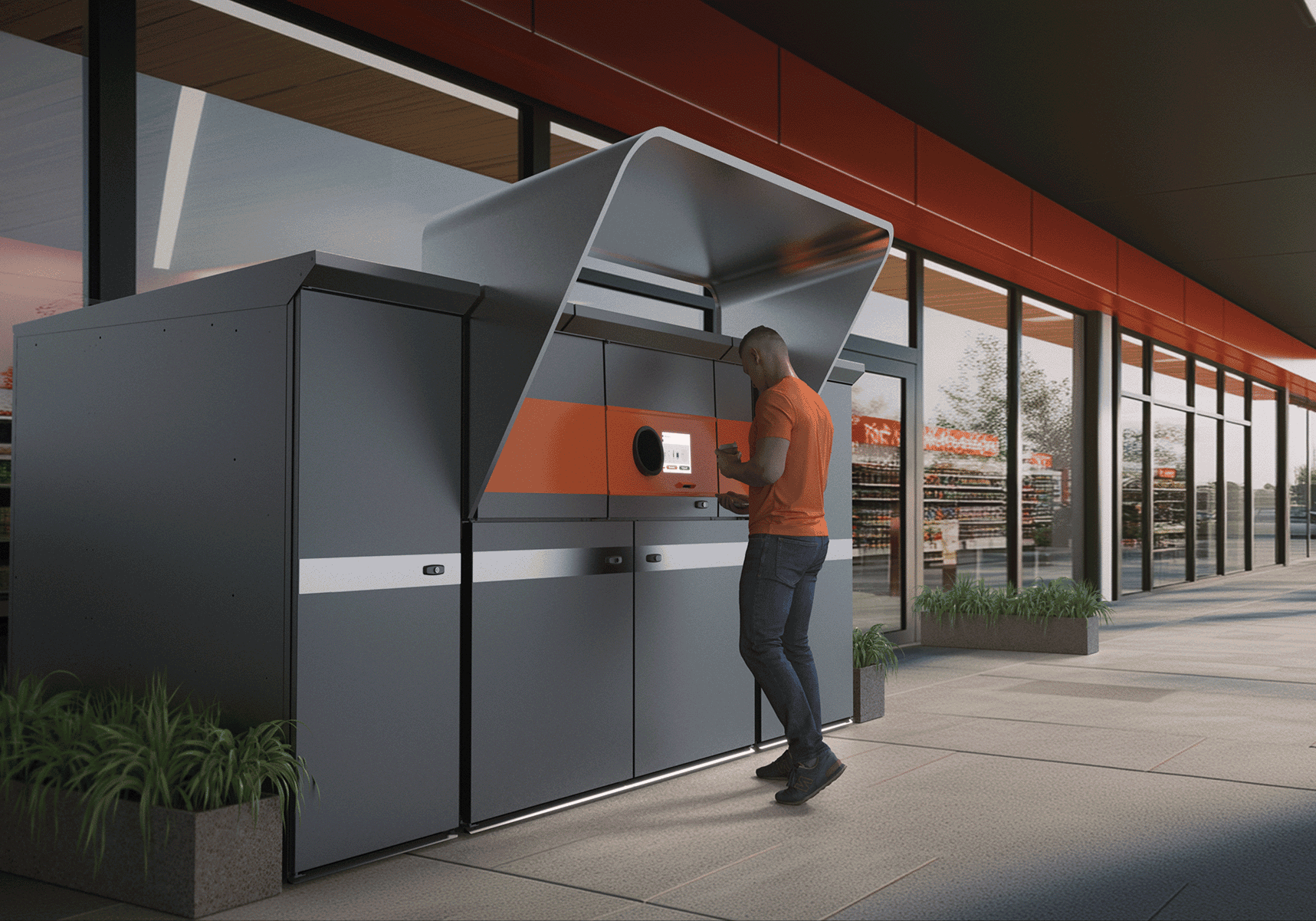 TOMRA S2 Rugged Plus render buiten TOMRA S2 Rugged Plus render buiten